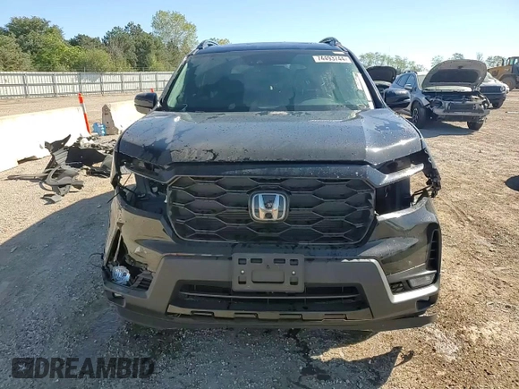 2023 Honda Passport Elite with VIN 5FNYF8H03PB013776, listed as a Copart auction lot 74493744 with 0 mi miles and Salvage Title. Bid and sale history available at carsss.com. Image 14.