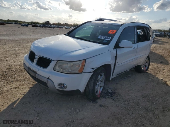 2008 Pontiac Torrent with VIN 2CKDL33F586329993, listed as a Copart auction lot 85595364 with 0 mi miles and Salvage Title. Bid and sale history available at carsss.com. Image 1.