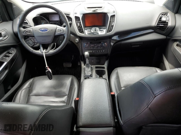 2017 Ford Escape Titanium with VIN 1FMCU9J9XHUD30408, listed as a Copart auction lot 58393844 with 81,779 mi miles and Salvage Title. Bid and sale history available at carsss.com. Image 8.