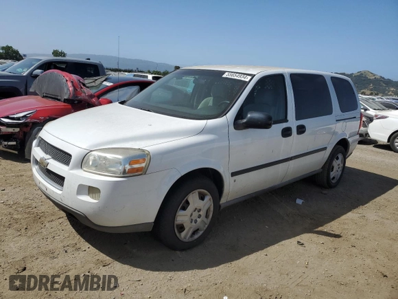 2007 Chevrolet Uplander with VIN 1GNDV13187D143379, listed as a Copart auction lot 55654934 with 236,545 mi miles and Salvage Title. Bid and sale history available at DreamBid. Image 1.