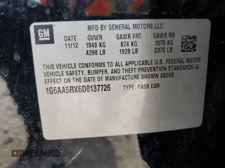 2013 Cadillac ATS z VIN 1G6AA5RX6D0137726, wystawiony jako Copart lot #51527515 z przebiegiem 1 643 mil mil oraz Szkoda całkowita • Salvage title. Historia ofert i sprzedaży dostępna na DreamBid. Obrazek 13.