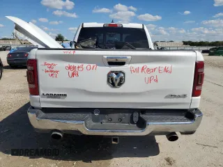 2020 Ram 1500 Laramie with VIN 1C6SRFDT2LN254099, listed as a Copart auction lot 73196044 with 109,635 mi miles and Salvage Title. Bid and sale history available at carsss.com. Image 6.