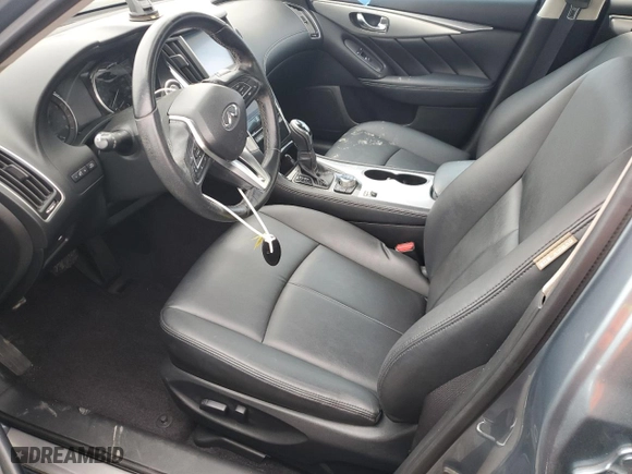 2019 Infiniti Q50 3.0t LUXE with VIN JN1EV7AP6KM542245, listed as a Copart auction lot 48383735 with 74,772 mi miles and Salvage Title. Bid and sale history available at carsss.com. Image 7.