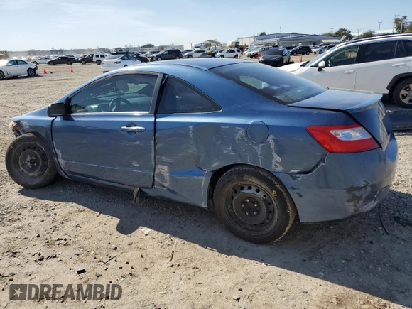 2008 Honda Civic Cpe LX with VIN 2HGFG12618H504787, listed as a Copart auction lot 49888925 with 180,617 mi miles and Salvage Title. Bid and sale history available at carsss.com. Image 2.