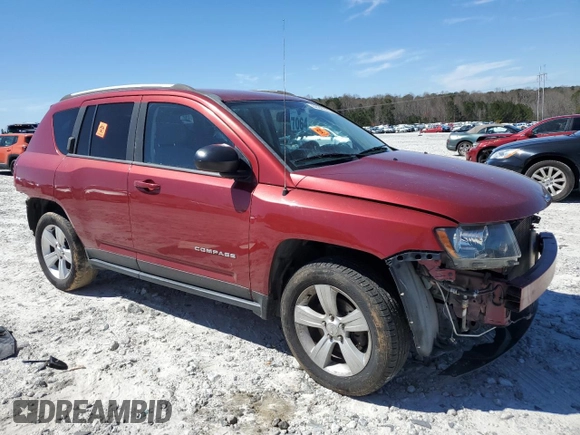 2015 Jeep Compass Sport with VIN 1C4NJCBB9FD246582, listed as a Copart auction lot 48387475 with 134,006 mi miles and Salvage Title. Bid and sale history available at carsss.com. Image 4.