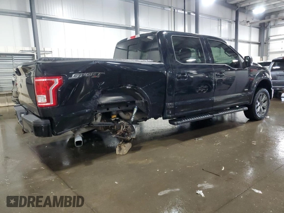 2016 Ford F-150 XLT with VIN 1FTEW1EG7GFD16079, listed as a Copart auction lot 58512935 with 112,522 mi miles and Salvage title. Bid and sale history available at DreamBid. Image 3.