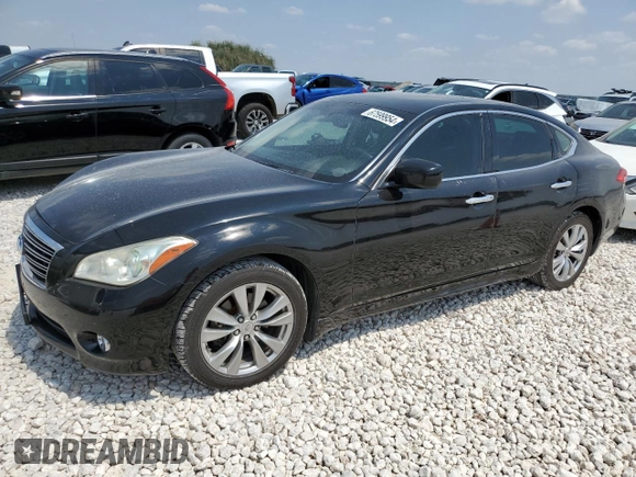 2011 Infiniti M with VIN JN1BY1AP8BM325853, listed as a Copart auction lot 67599954 with 158,303 mi miles and Salvage Title. Bid and sale history available at DreamBid. Image 1.