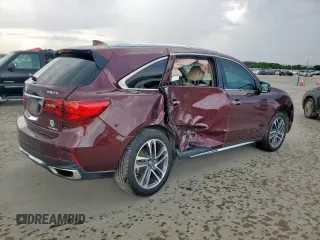 2017 Acura MDX Advance with VIN 5FRYD4H81HB015109, listed as a Copart auction lot 63743725 with 81,184 mi miles and Salvage title. Bid and sale history available at DreamBid. Image 3.