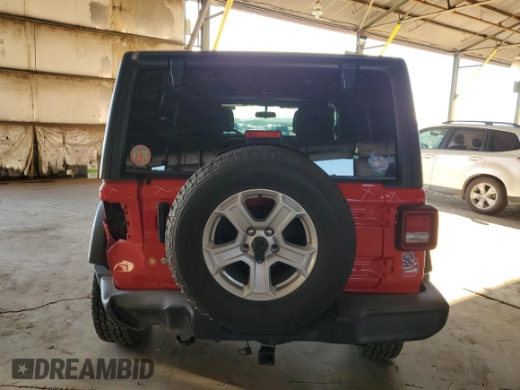 2018 Jeep Wrangler Unlimited Sport z VIN 1C4HJXDN8JW206681, wystawiony jako Copart lot #49619615 z przebiegiem 74 949 mil mil oraz Szkoda całkowita • Salvage title. Historia ofert i sprzedaży dostępna na DreamBid. Obrazek 6.