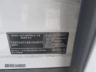 2011 Saab 9-3 z VIN YS3FA4CY8B1308975, wystawiony jako IAAI lot #42175684 z przebiegiem 284 439 mil mil oraz . Historia ofert i sprzedaży dostępna na DreamBid. Obrazek 9.