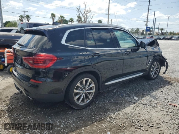 2018 BMW X3 xDrive30i with VIN 5UXTR9C52JLD69863, listed as a Copart auction lot 50917615 with 0 mi miles and Salvage Title. Bid and sale history available at carsss.com. Image 3.