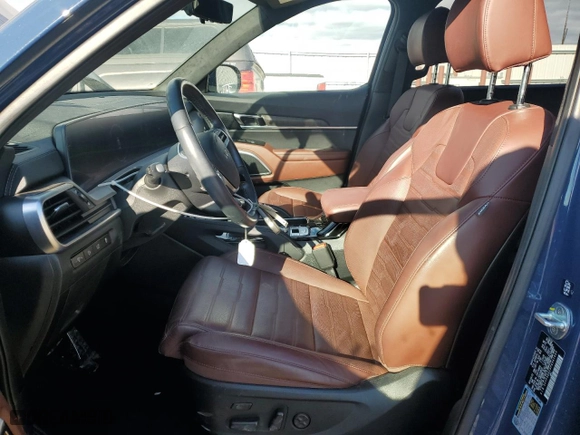 2023 Kia Telluride SX Prestige X-Line with VIN 5XYP5DGC9PG341456, listed as a Copart auction lot 43687805 with 16,921 mi miles and Salvage Title. Bid and sale history available at carsss.com. Image 7.