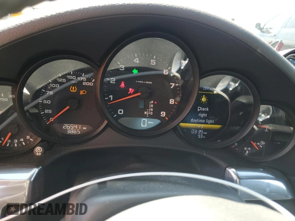 2014 Porsche 911 Carrera with VIN WP0AA2A92ES106763, listed as a Copart auction lot 62423665 with 26,541 mi miles and Salvage title. Bid and sale history available at DreamBid. Image 9.