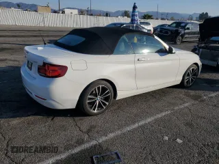 2020 BMW 2 Series 230i with VIN WBA2M7C05L7F00152, listed as a Copart auction lot 42153435 with 25,690 mi miles and Salvage Title. Bid and sale history available at carsss.com. Image 3.