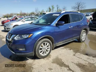 2017 Nissan Rogue SV with VIN 5N1AT2MT0HC897323, listed as a Copart auction lot 52097075 with 90,264 mi miles and Salvage Title. Bid and sale history available at carsss.com. Image 1.