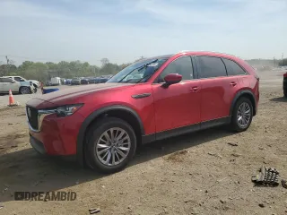 2024 Mazda CX-90 Preferred Plus z VIN JM3KKCHD2R1148192, wystawiony jako Copart lot #54150755 z przebiegiem 24 058 mil mil oraz Nie do naprawy. Historia ofert i sprzedaży dostępna na DreamBid. Obrazek 1.