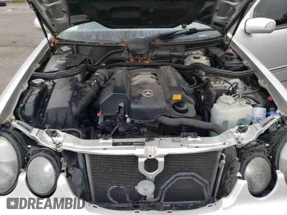 2002 Mercedes-Benz E-Class with VIN WDBJF65J62B473334, listed as a Copart auction lot 78078894 with 136,073 mi miles and Salvage Title. Bid and sale history available at carsss.com. Image 11.