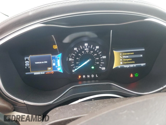 2017 Ford Fusion Titanium z VIN 3FA6P0SU5HR105415, wystawiony jako Copart lot #59779715 z przebiegiem 88 988 mil mil oraz Szkoda całkowita • Salvage title. Historia ofert i sprzedaży dostępna na DreamBid. Obrazek 9.