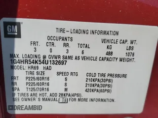 2004 Buick LeSabre Limited with VIN 1G4HR54K54U132697, listed as a Copart auction lot 50642685 with 215,805 mi miles and Salvage Title. Bid and sale history available at carsss.com. Image 12.