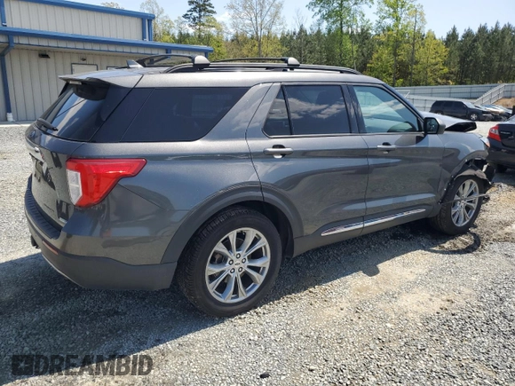 2020 Ford Explorer XLT with VIN 1FMSK8DH7LGA61080, listed as a Copart auction lot 52371865 with 74,027 mi miles and Salvage Title. Bid and sale history available at DreamBid. Image 3.