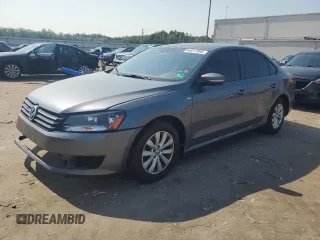 2014 Volkswagen Passat Wolfsburg Edition with VIN 1VWAS7A34EC063251, listed as a Copart auction lot 64017895 with 129,099 mi miles and Salvage title. Bid and sale history available at DreamBid. Image 1.