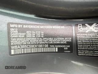 2014 BMW 4 Series 435i xDrive with VIN WBA3R5C59EK186198, listed as a Copart auction lot 54361555 with 103,175 mi miles and Clean Title. Bid and sale history available at carsss.com. Image 10.