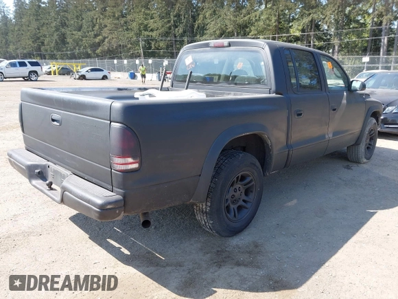 2004 Dodge Dakota SLT with VIN 1D7HL48N44S671513, listed as a IAAI auction lot 42098169 with 189,177 mi miles. Bid and sale history available at carsss.com. Image 4.