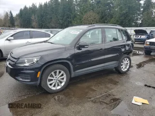 2018 Volkswagen Tiguan with VIN WVGBV7AX5JK001127, listed as a Copart auction lot 48009155 with 47,092 mi miles and Salvage Title. Bid and sale history available at DreamBid. Image 1.