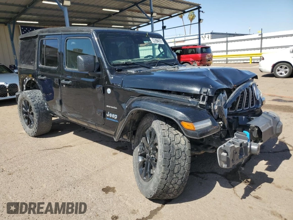 2024 Jeep Wrangler Sahara z VIN 1C4RJXP6XRW274744, wystawiony jako Copart lot #48572555 z przebiegiem 26 306 mil mil oraz Szkoda całkowita • Salvage title. Historia ofert i sprzedaży dostępna na DreamBid. Obrazek 4.
