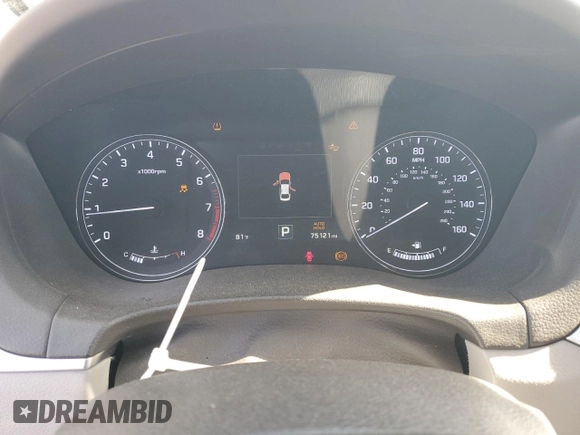 2017 Genesis G80 3.8L with VIN KMHGN4JE9HU175543, listed as a Copart auction lot 57854545 with 75,121 mi miles and Salvage title. Bid and sale history available at DreamBid. Image 9.