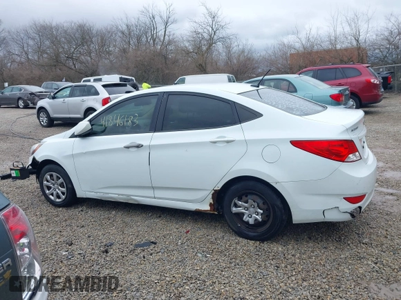 2012 Hyundai Accent GLS with VIN KMHCT4AE8CU207332, listed as a IAAI auction lot 41846183 with 163,190 mi miles. Bid and sale history available at carsss.com. Image 15.