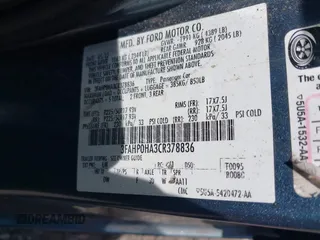 2012 Ford Fusion SE with VIN 3FAHP0HA3CR378836, listed as a IAAI auction lot 42522132 with 187,219 mi miles and . Bid and sale history available at DreamBid. Image 9.