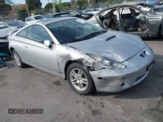 2002 Toyota Celica GT with VIN JTDDR32T720138363, listed as a IAAI auction lot 41594016 with 55,097 mi miles. Bid and sale history available at carsss.com. Image 1.