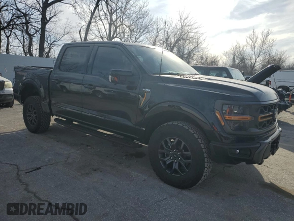 2024 Ford F-150 with VIN 1FTFW4L8XRFA68804, listed as a Copart auction lot 48222775 with 13,165 mi miles and Salvage title. Bid and sale history available at DreamBid. Image 4.