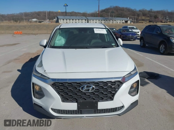 2019 Hyundai Santa Fe SE with VIN 5NMS2CAD4KH118545, listed as a IAAI auction lot 41686797 with 54,108 mi miles and . Bid and sale history available at DreamBid. Image 12.