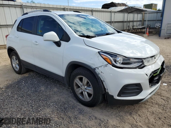 2022 Chevrolet Trax LT z VIN KL7CJLSM7NB568766, wystawiony jako Copart lot #58099525 z przebiegiem 6 057 mil mil oraz Czysty tytuł • Clean title. Historia ofert i sprzedaży dostępna na DreamBid. Obrazek 4.