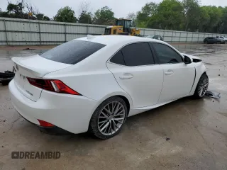 2015 Lexus IS 250 with VIN JTHCF1D23F5020735, listed as a Copart auction lot 53811225 with 100,053 mi miles and Salvage Title. Bid and sale history available at DreamBid. Image 3.