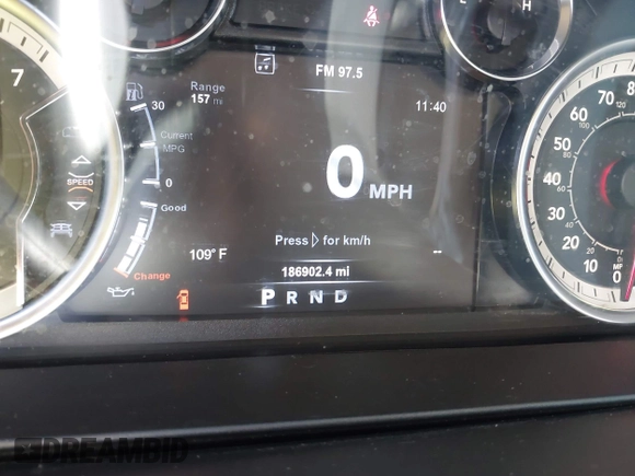 2019 Ram 1500 Big Horn with VIN 1C6RR6LT9KS564282, listed as a IAAI auction lot 42470182 with 186,902 mi miles and . Bid and sale history available at DreamBid. Image 15.