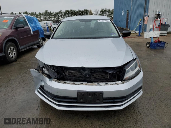 2015 Volkswagen Jetta S with VIN 3VW1K7AJ2FM303265, listed as a Copart auction lot 51550585 with 79,378 mi miles and Salvage title. Bid and sale history available at DreamBid. Image 5.