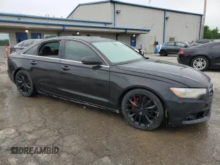 2013 Audi A6 Premium Plus with VIN WAUDFAFC2DN011787, listed as a Copart auction lot 58826175 with Not provided miles and Salvage title. Bid and sale history available at DreamBid. Image 4.