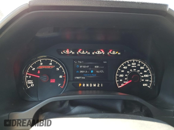 2016 Ford F-150 XLT with VIN 1FTFX1EF2GFC15590, listed as a Copart auction lot 52963395 with 78,377 mi miles and Salvage Title. Bid and sale history available at carsss.com. Image 9.