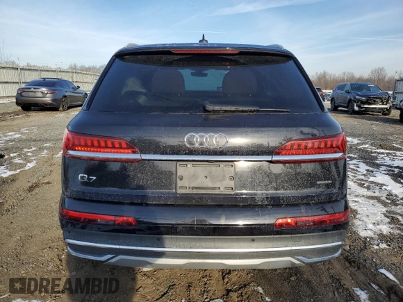 2020 Audi Q7 Premium Plus with VIN WA1LXAF78LD003495, listed as a Copart auction lot 86485284 with 43,802 mi miles and Salvage Title. Bid and sale history available at carsss.com. Image 6.