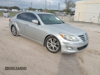 2012 Hyundai Genesis 3.8L with VIN KMHGC4DD9CU182154, listed as a IAAI auction lot 41605625 with 193,238 mi miles. Bid and sale history available at carsss.com. Image 1.