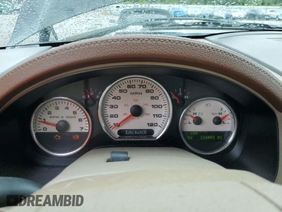 2005 Ford F-150 XLT z VIN 1FTPW12535KD18895, wystawiony jako Copart lot #56825825 z przebiegiem 338 005 mil mil oraz Szkoda całkowita • Salvage title. Historia ofert i sprzedaży dostępna na DreamBid. Obrazek 9.
