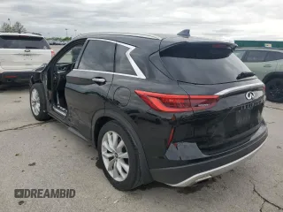 2019 Infiniti QX50 Essential with VIN 3PCAJ5M39KF104462, listed as a Copart auction lot 55044025 with 107,167 mi miles and Salvage title. Bid and sale history available at DreamBid. Image 2.
