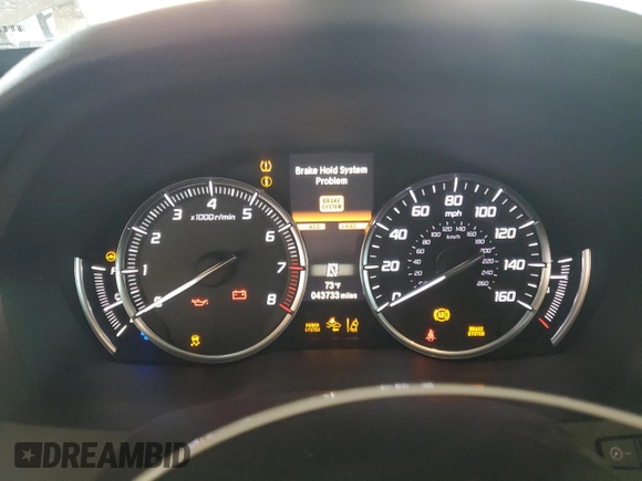 2020 Acura MDX Sport Hybrid w/Advance Pkg with VIN 5J8YD7H75LL001490, listed as a Copart auction lot 48782035 with 43,733 mi miles and Salvage Title. Bid and sale history available at carsss.com. Image 9.