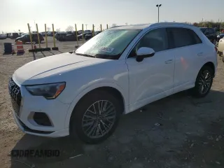 2022 Audi Q3 Premium with VIN WA1AUCF31N1001715, listed as a Copart auction lot 51365625 with 27,666 mi miles and Non Repairable. Bid and sale history available at carsss.com. Image 1.