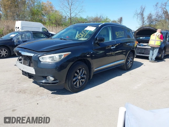 2015 Infiniti QX60 with VIN 5N1AL0MM5FC512476, listed as a IAAI auction lot 42050707 with 138,911 mi miles and . Bid and sale history available at DreamBid. Image 2.