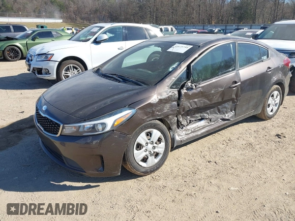 2018 Kia Forte LX with VIN 3KPFL4A76JE217369, listed as a IAAI auction lot 41673754 with 100,545 mi miles. Bid and sale history available at carsss.com. Image 2.