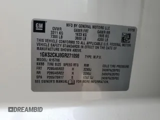 2016 GMC Yukon Denali with VIN 1GKS2CKJ8GR271098, listed as a Copart auction lot 42983315 with 109,582 mi miles and Salvage Title. Bid and sale history available at carsss.com. Image 14.